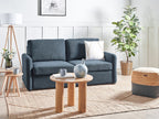 Sofa Bed BENNAS Fabric Blue 3 Seater
