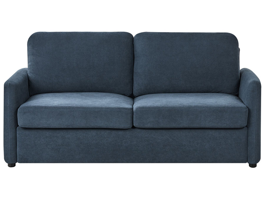 Sofa Bed BENNAS Fabric Blue 3 Seater