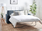 Sofa Bed BENNAS Fabric Blue 3 Seater