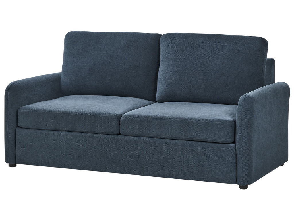 Sofa Bed BENNAS Fabric Blue 3 Seater