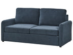 Sofa Bed BENNAS Fabric Blue 3 Seater