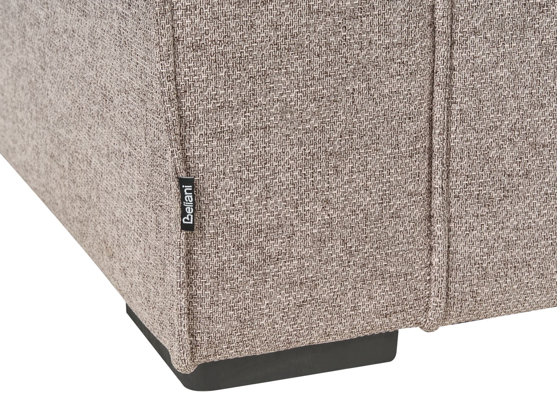 Sofa Bed VUOKATTI Fabric Light Brown 3 Seater