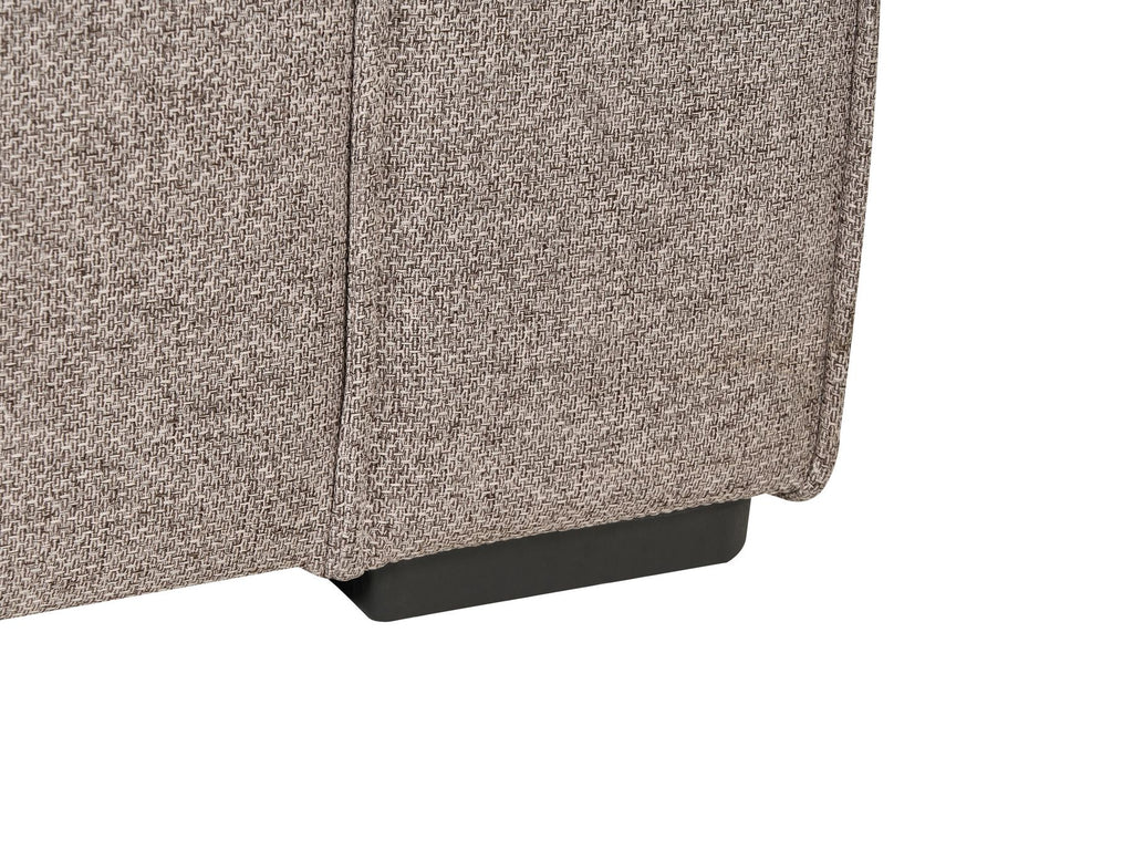 Sofa Bed VUOKATTI Fabric Light Brown 3 Seater