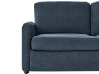Sofa Bed BENNAS Fabric Blue 3 Seater