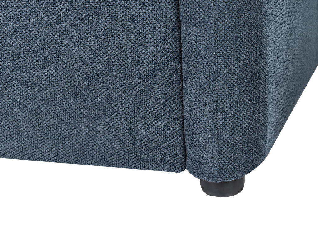 Sofa Bed BENNAS Fabric Blue 3 Seater