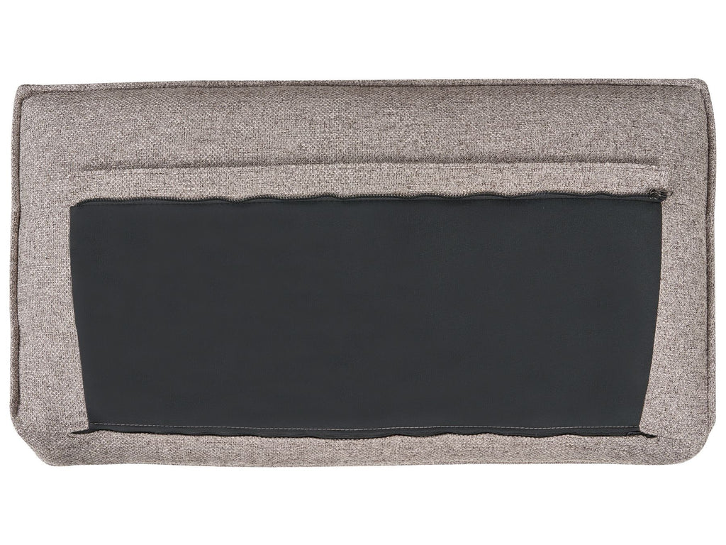 Sofa Bed VUOKATTI Fabric Light Brown 3 Seater
