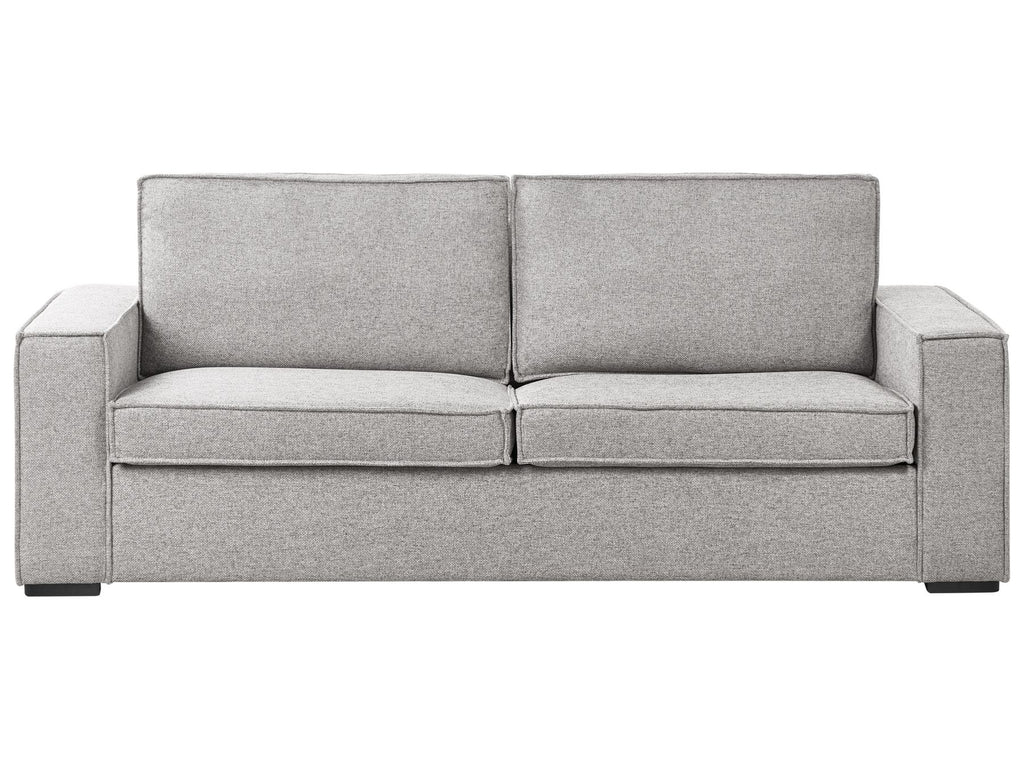 Sofa Bed VUOKATTI Fabric Light Grey 3 Seater