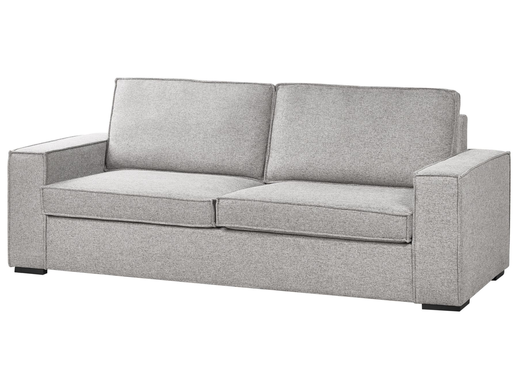 Sofa Bed VUOKATTI Fabric Light Grey 3 Seater