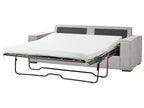 Sofa Bed VUOKATTI Fabric Light Grey 3 Seater