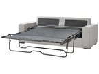 Sofa Bed VUOKATTI Fabric Light Grey 3 Seater