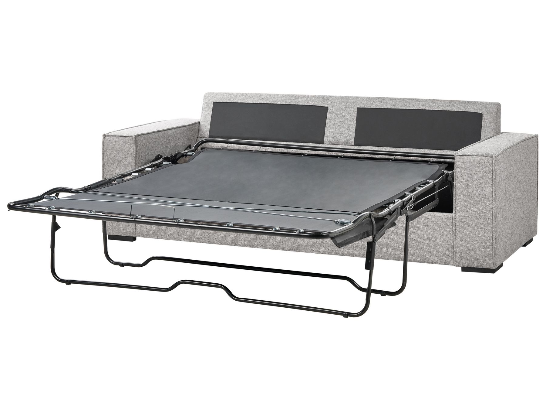 Sofa Bed VUOKATTI Fabric Light Grey 3 Seater