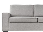 Sofa Bed VUOKATTI Fabric Light Grey 3 Seater