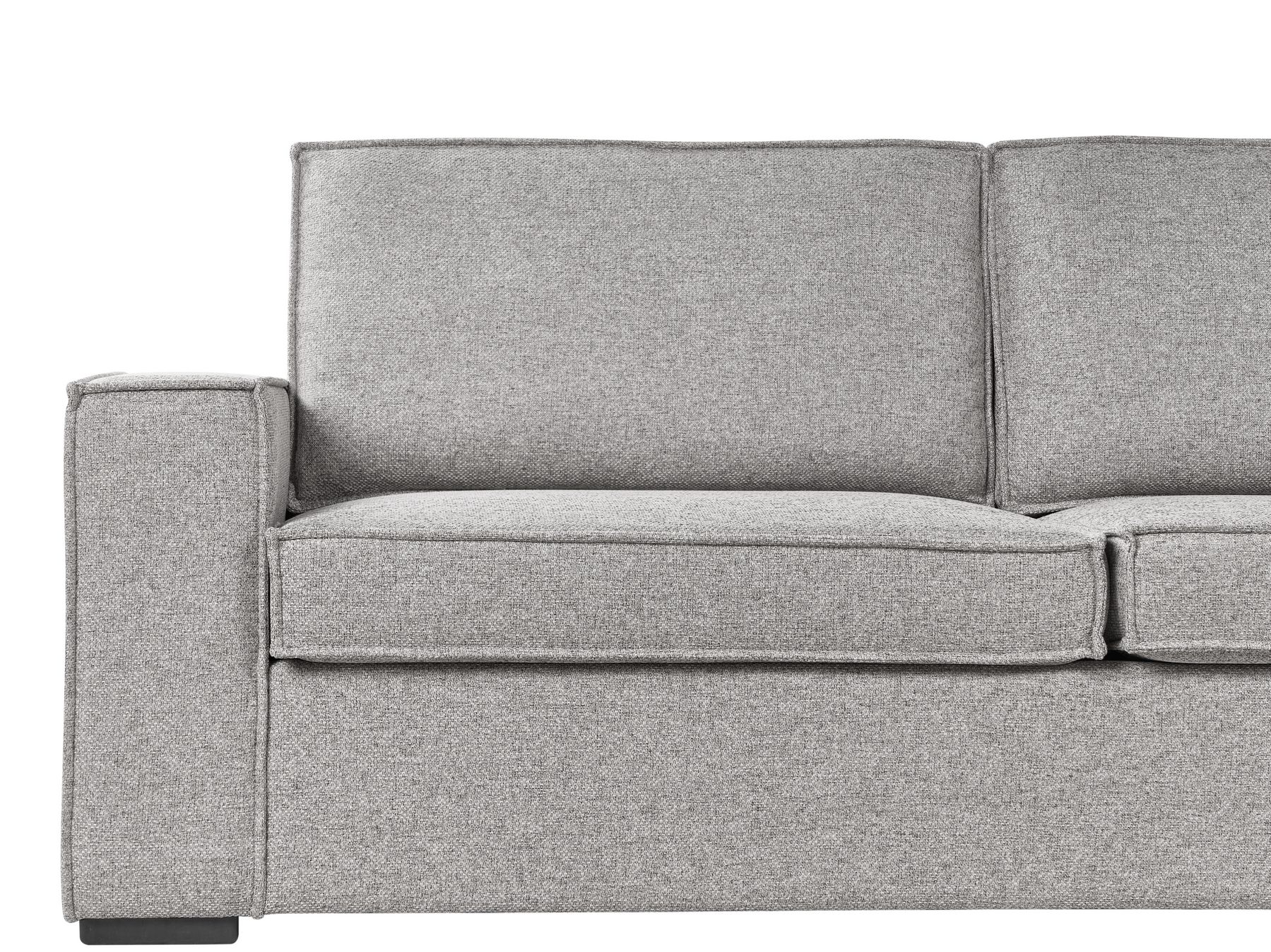 Sofa Bed VUOKATTI Fabric Light Grey 3 Seater