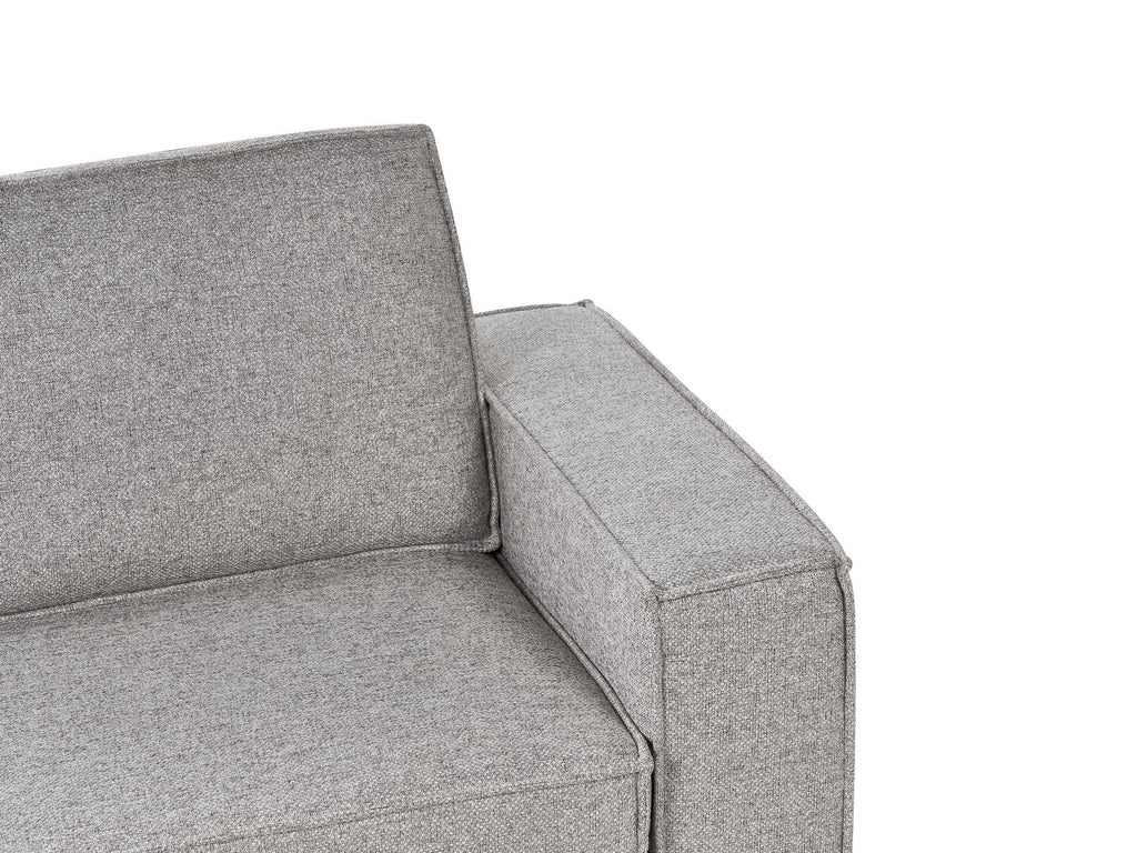Sofa Bed VUOKATTI Fabric Light Grey 3 Seater