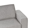 Sofa Bed VUOKATTI Fabric Light Grey 3 Seater
