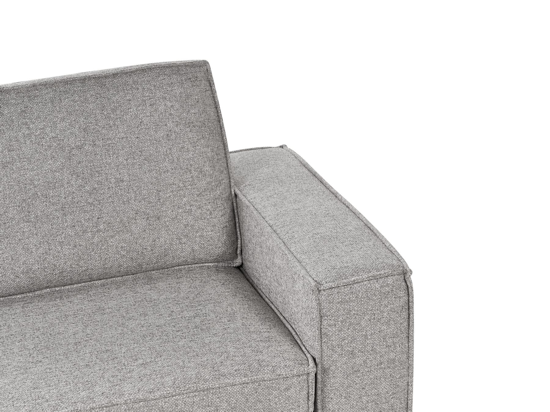 Sofa Bed VUOKATTI Fabric Light Grey 3 Seater