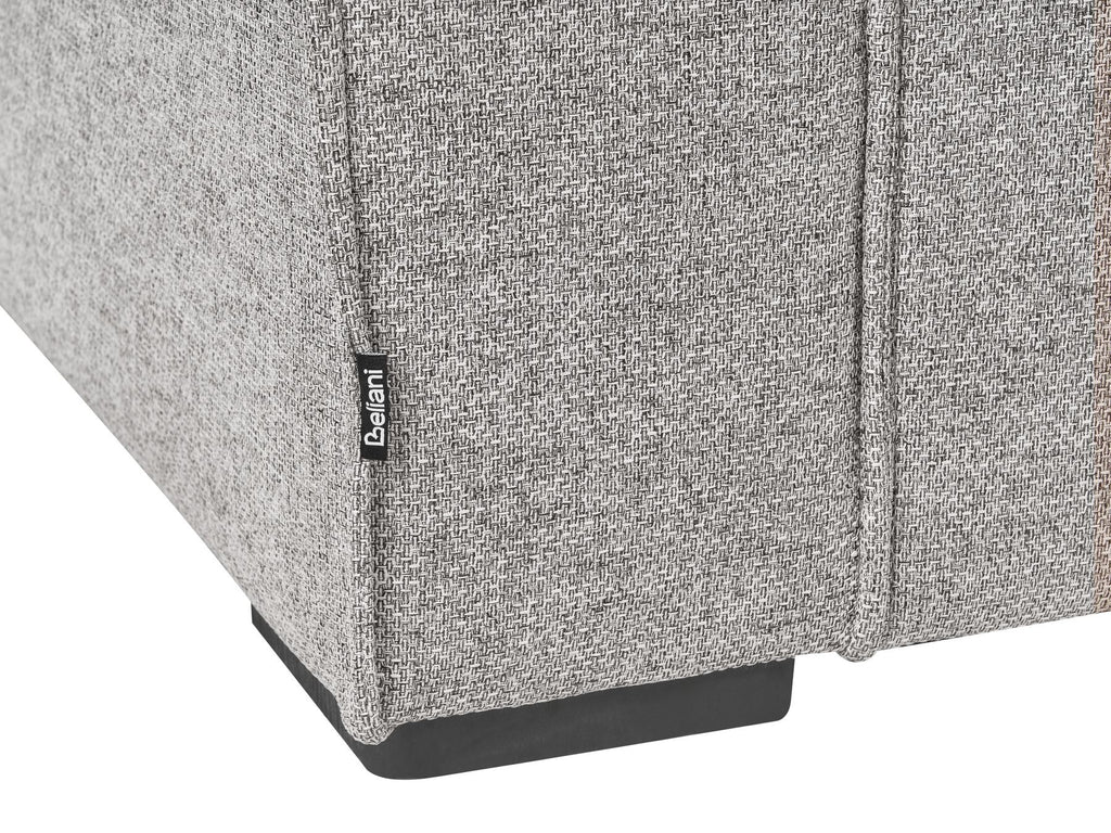 Sofa Bed VUOKATTI Fabric Light Grey 3 Seater