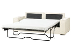 Sofa Bed VUOKATTI Boucle Off-White 3 Seater