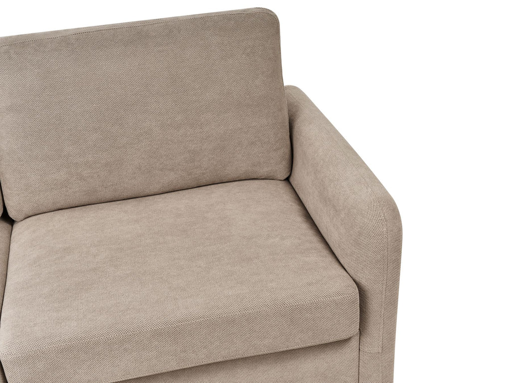 Sofa Bed BENNAS Fabric Taupe 3 Seater