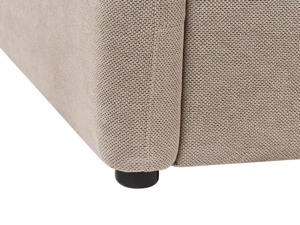 Sofa Bed BENNAS Fabric Taupe 3 Seater