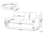 Sofa Bed BENNAS Fabric Taupe 3 Seater