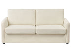Sofa Bed BENNAS Boucle Light Beige 3 Seater