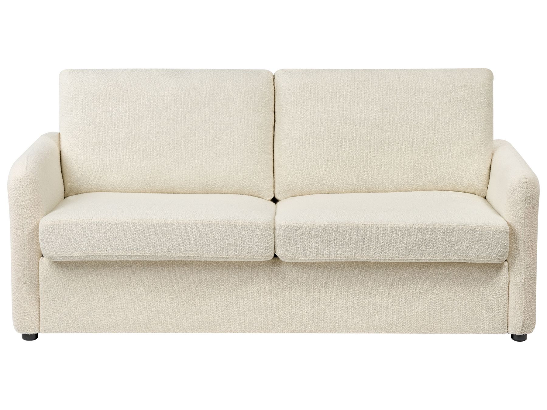 Sofa Bed BENNAS Boucle Light Beige 3 Seater