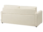 Sofa Bed BENNAS Boucle Light Beige 3 Seater