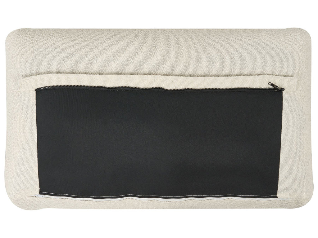 Sofa Bed BENNAS Boucle Light Beige 3 Seater