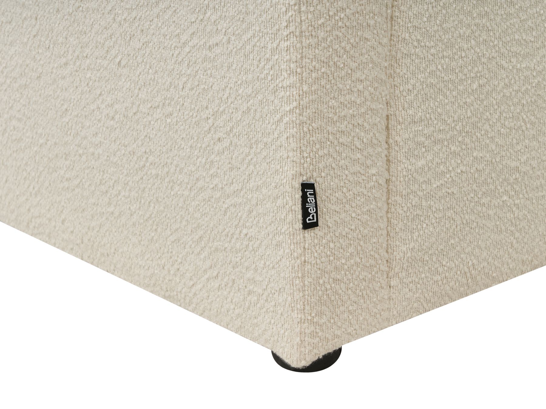 Sofa Bed BENNAS Boucle Light Beige 3 Seater