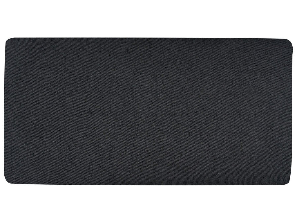 Right Hand 2 Seater Fabric Corner Sofa Black BREDA