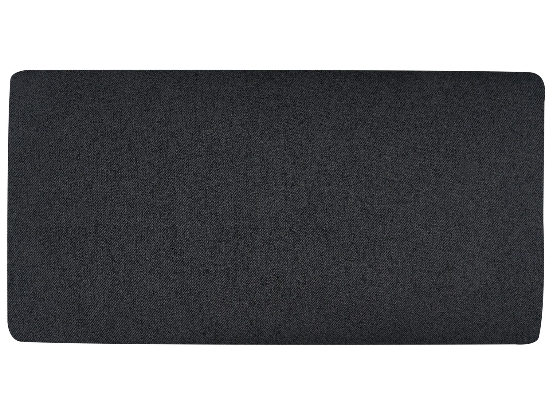 Right Hand 2 Seater Fabric Corner Sofa Black BREDA