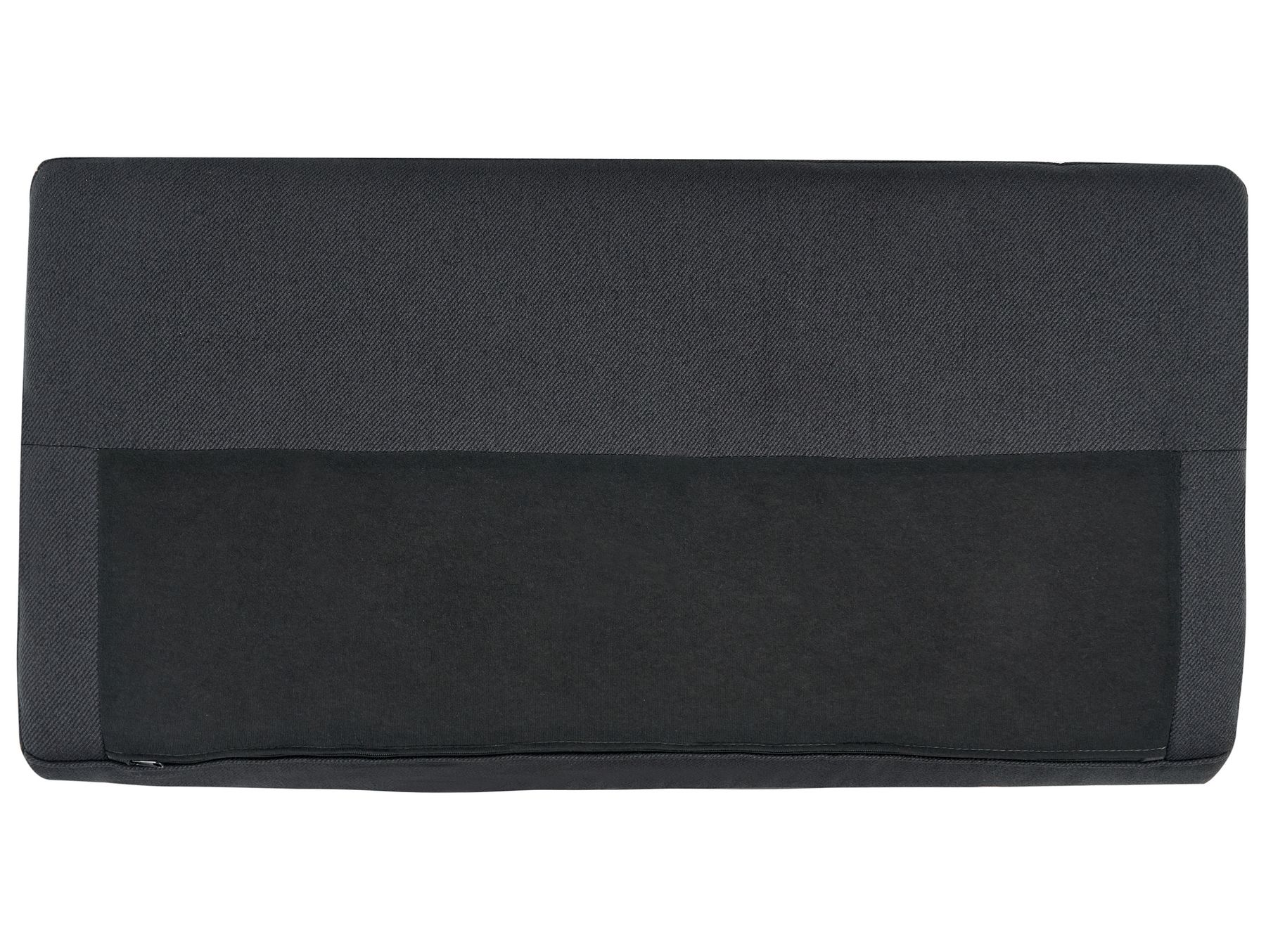 Right Hand 2 Seater Fabric Corner Sofa Black BREDA