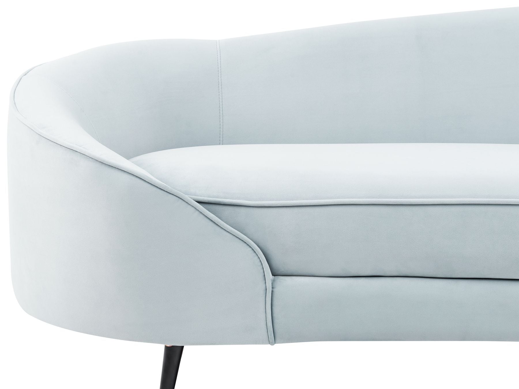 Velvet Sofa Light Blue SAVAR