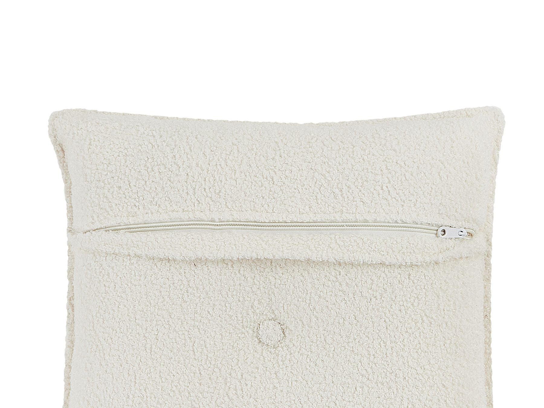 Left Hand Boucle Corner Sofa Off-White DOLVA