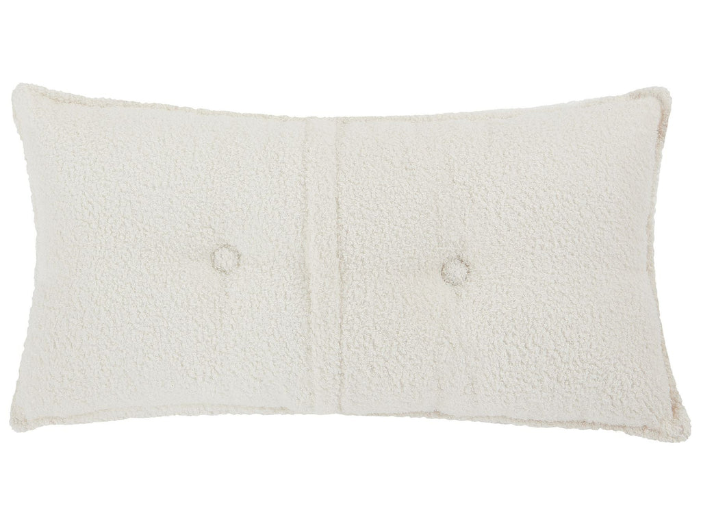Left Hand Boucle Corner Sofa Off-White DOLVA