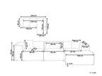 Left Hand Boucle Corner Sofa Off-White DOLVA
