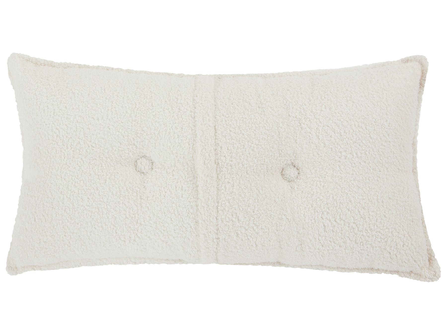 Right Hand Boucle Corner Sofa Off-White DOLVA