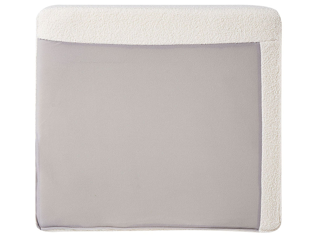 Corner Sofa OSLO Boucle White 4 Seater Left Hand