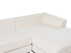 Corner Sofa OSLO Boucle White 4 Seater Left Hand