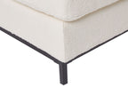 Corner Sofa OSLO Boucle White 4 Seater Left Hand