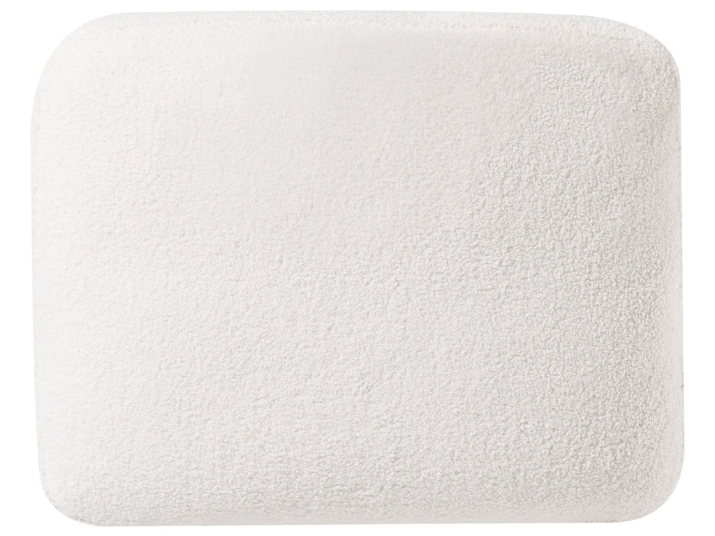 Left Hand Boucle Corner Sofa with Ottoman White OSLO