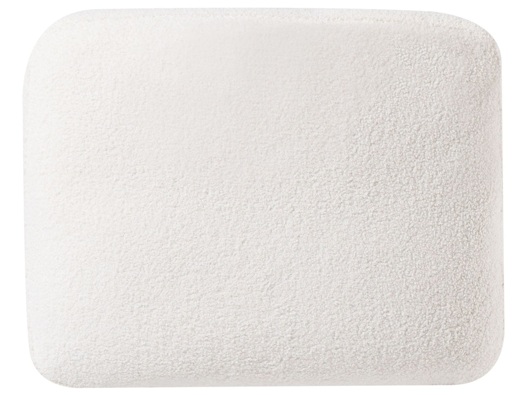 Left Hand Boucle Corner Sofa with Ottoman White OSLO