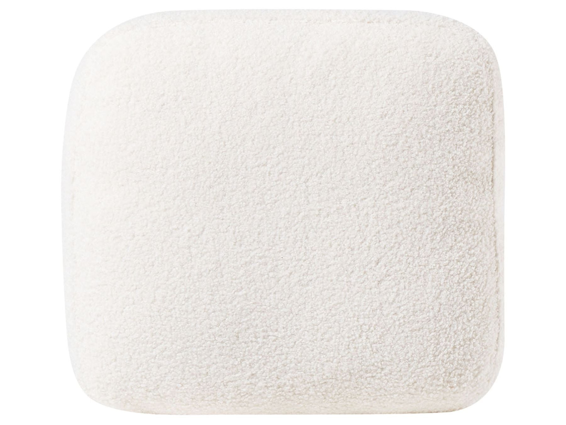 Left Hand Boucle Corner Sofa with Ottoman White OSLO