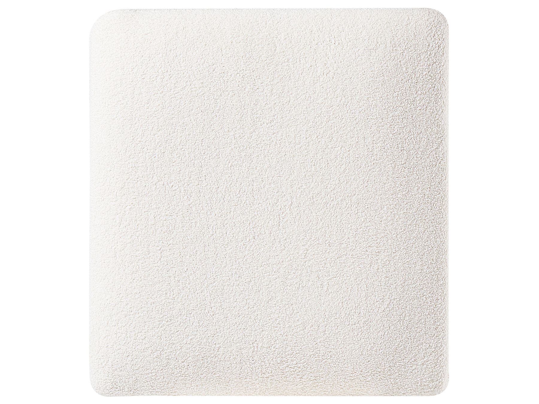 Left Hand Boucle Corner Sofa with Ottoman White OSLO