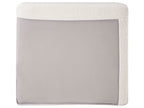 Left Hand Boucle Corner Sofa with Ottoman White OSLO