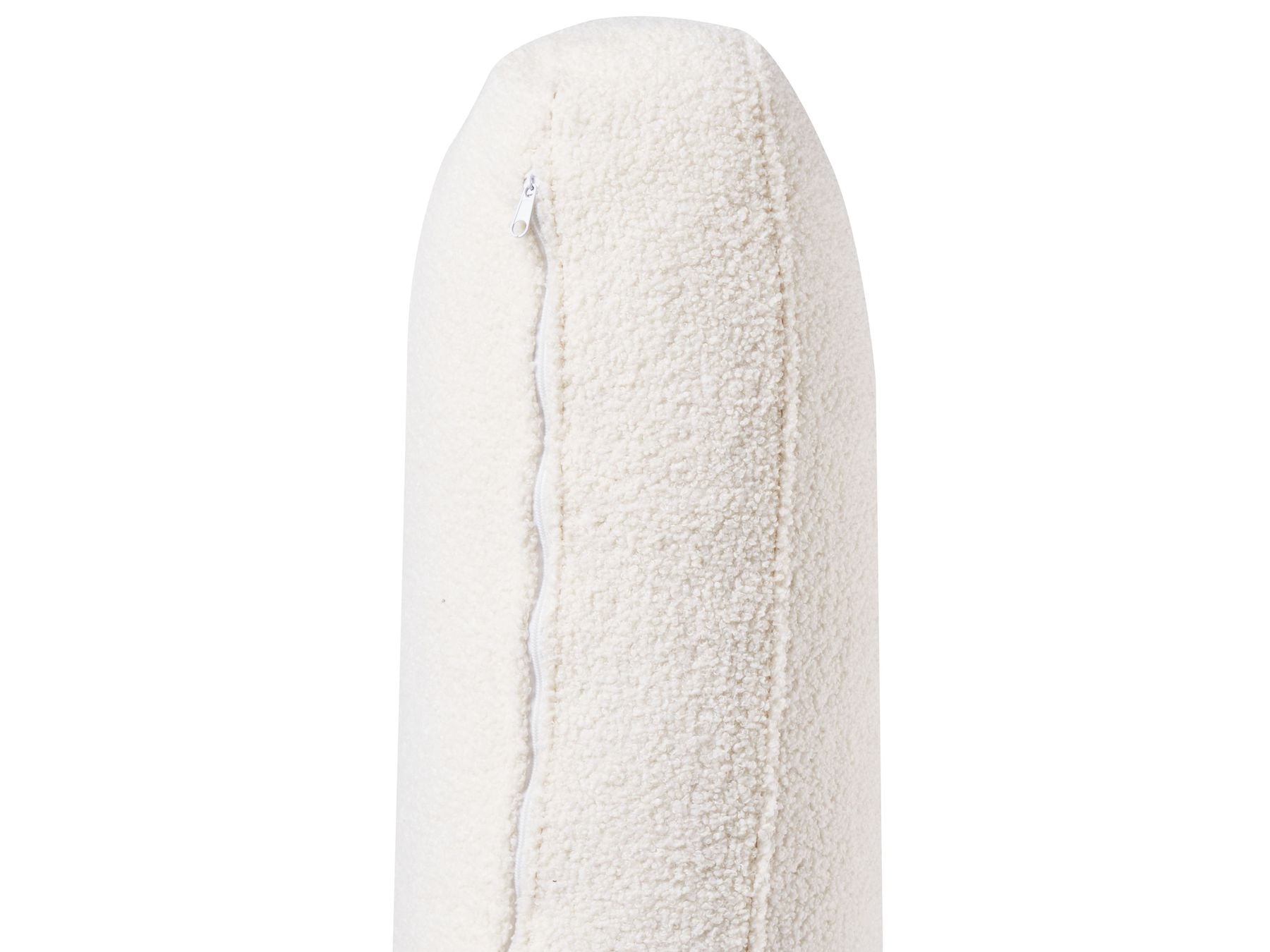 Left Hand Boucle Corner Sofa with Ottoman White OSLO