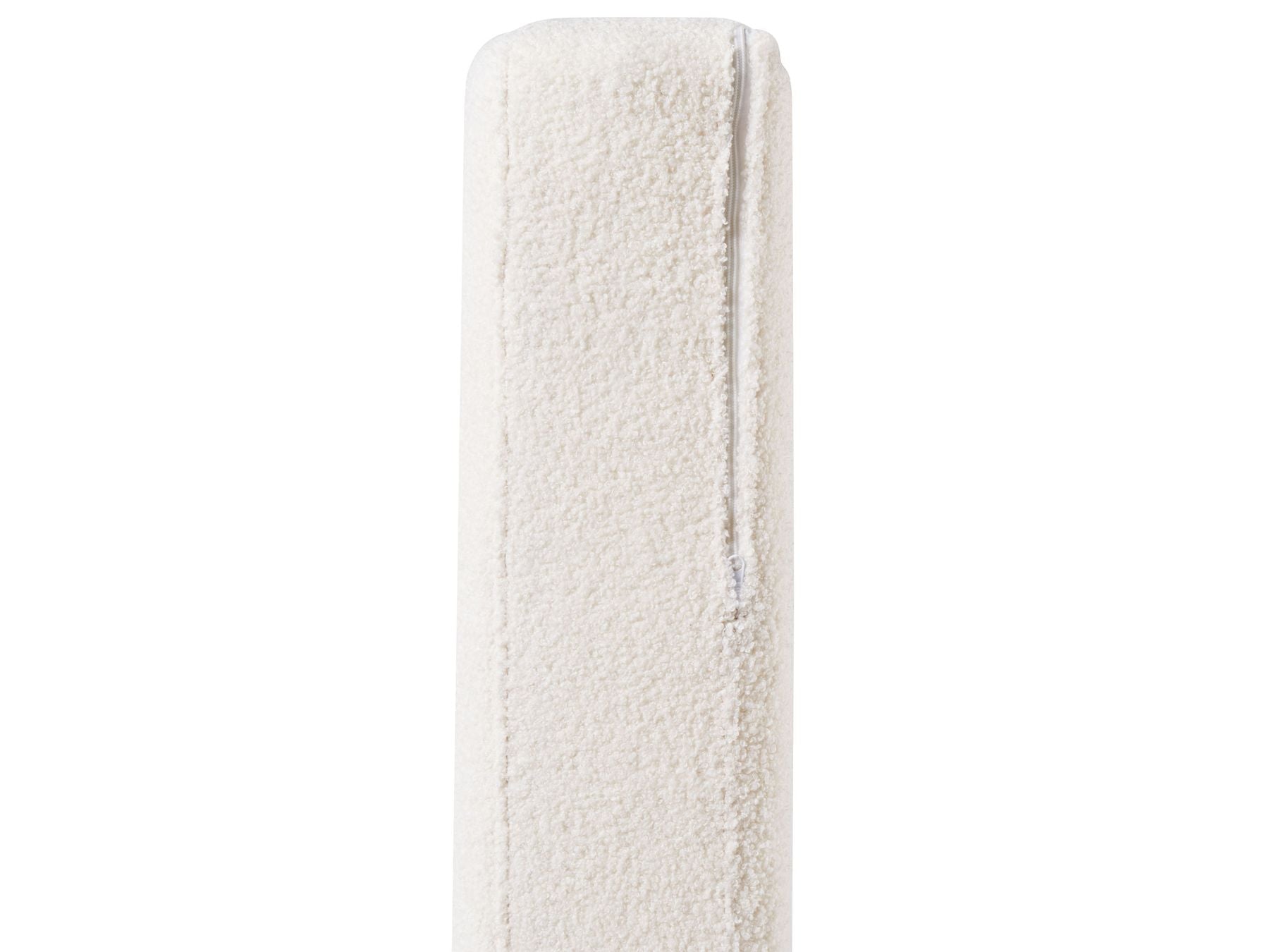 Left Hand Boucle Corner Sofa with Ottoman White OSLO
