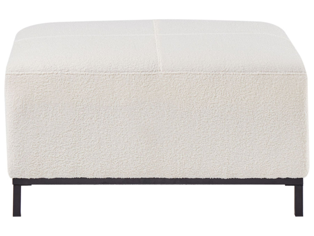 Corner Sofa OSLO Boucle White with Ottoman 5 Seater Right Hand