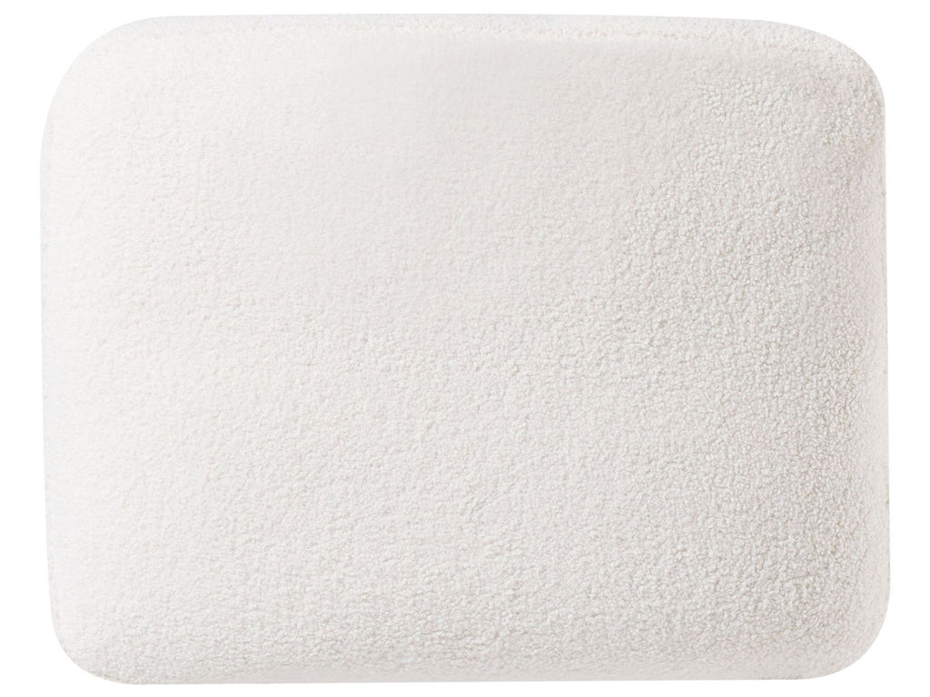 Corner Sofa OSLO Boucle White with Ottoman 5 Seater Right Hand
